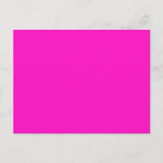P35 Stunningly Vivacious Pink Colour Postcard (Front)