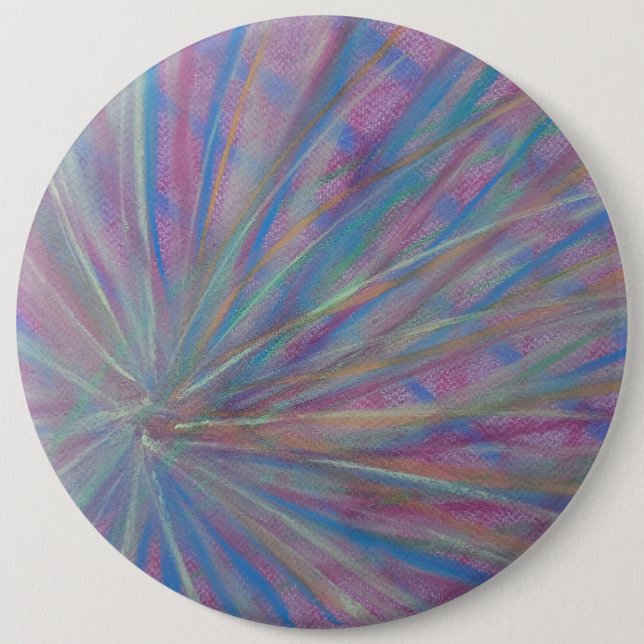 P36 Unique Colourful Abstract Art 6 Cm Round Badge (Front)