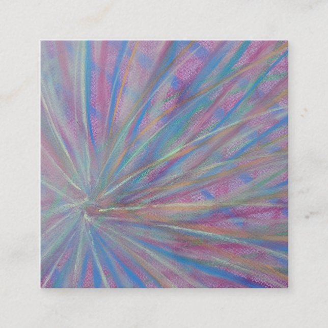 P36 Unique Colourful Abstract Art Calling Card (Front)