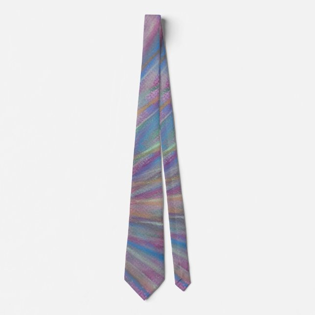 P36 Unique Colourful Abstract Art Tie (Front)