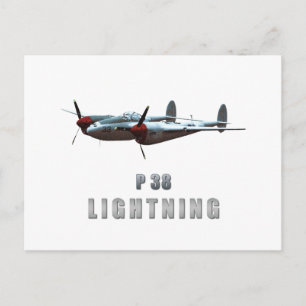 P38 Lightning Postcard
