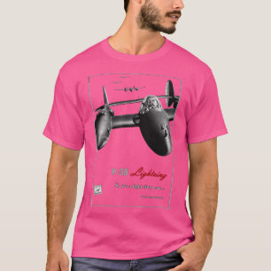 P38 Lightning WW2 American Fighter T-Shirt