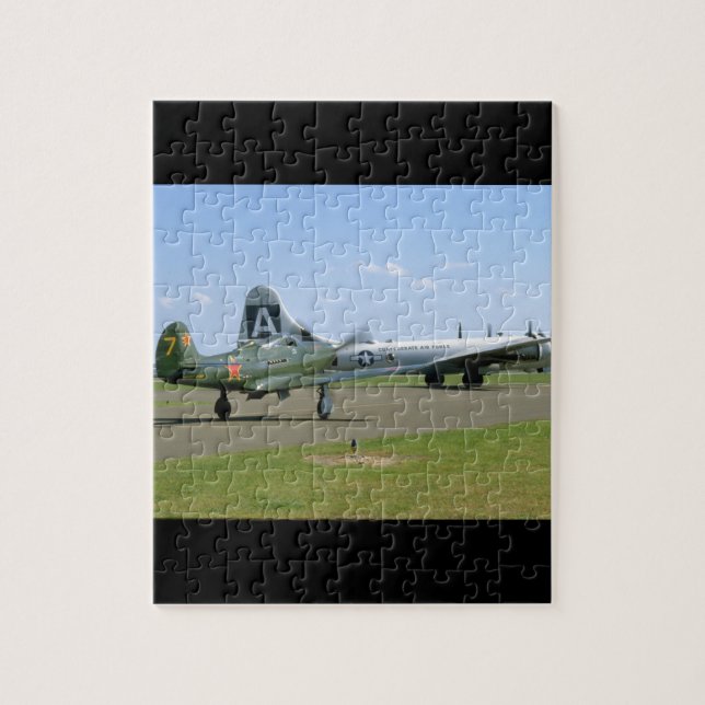 P39 Airacobra, B29, On Runway_WWII Planes Jigsaw Puzzle (Vertical)