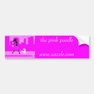 p3, the pink poodlewww.zazzle.com bumper sticker