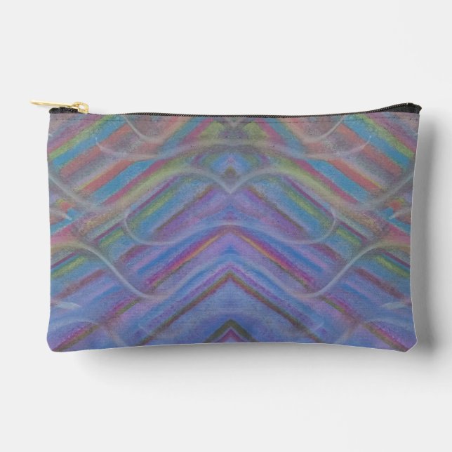P40M Unique Colourful Abstract Art Accessory Pouch (Front)