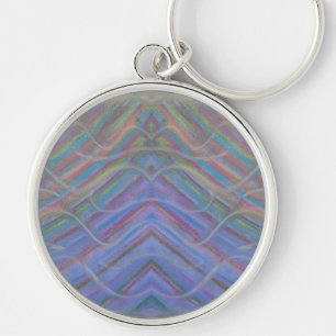 P40M Unique Colourful Abstract Art Key Ring