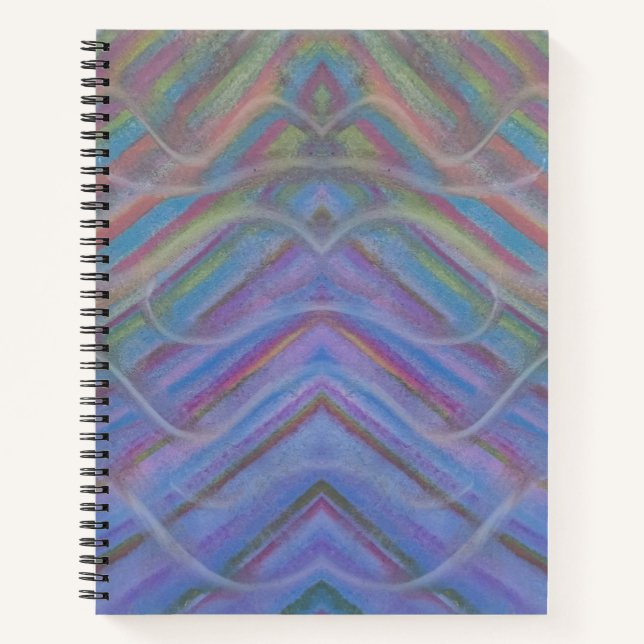 P40M Unique Colourful Abstract Art Notebook (Front)
