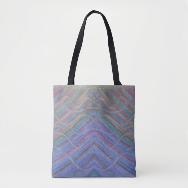 P40M Unique Colourful Abstract Art Tote Bag (Front)