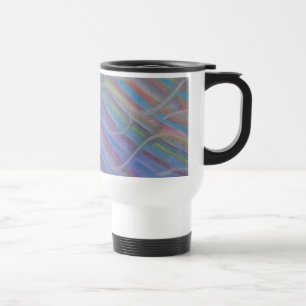 P40M Unique Colourful Abstract Art Travel Mug