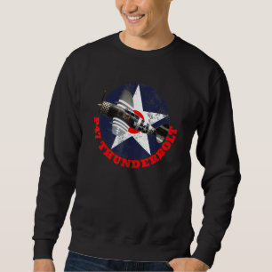 P47 Thunderbolt Ww2 Fighter Plane Air Shows Plane Sweatshirt