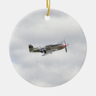 P51 Mustang Fighter Ceramic Tree Decoration