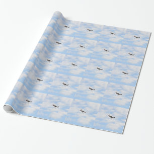P51 Mustang In Flight Wrapping Paper