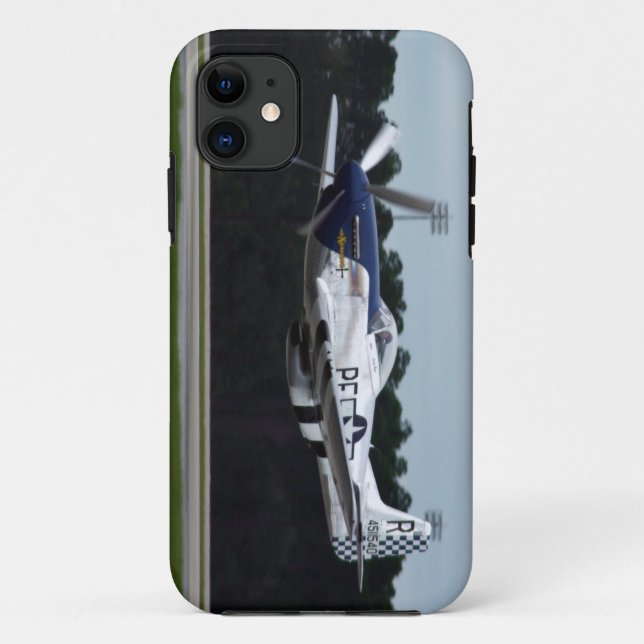 P51 Mustang Low Pass American WW2 Fighter Plane Case-Mate iPhone Case (Back)