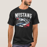 P51 Mustang - Red, White & Blue
