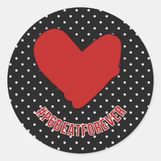 #P6BEATFOREVER CLASSIC ROUND STICKER