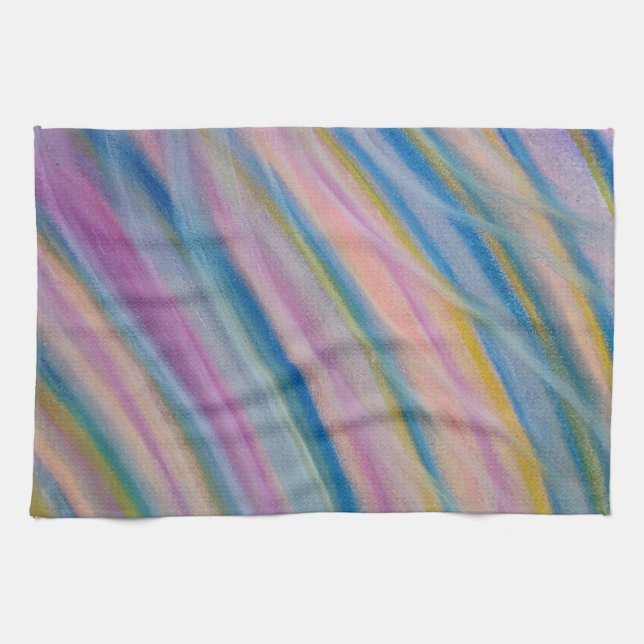 P8 Unique Colourful Abstract Art Tea Towel (Horizontal)