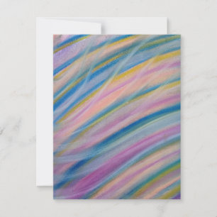 P8 Unique Colourful Abstract Art Thank You Card