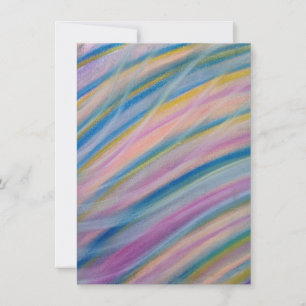 P8 Unique Colourful Abstract Art Thank You Card