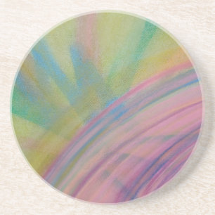 P9 Unique Colourful Abstract Art Coaster