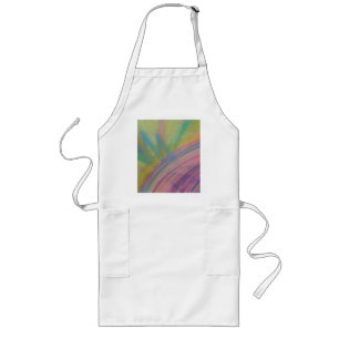 P9 Unique Colourful Abstract Art Long Apron