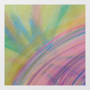 P9 Unique Colourful Abstract Art Window Cling