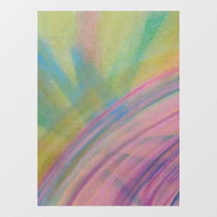 P9 Unique Colourful Abstract Art Window Cling