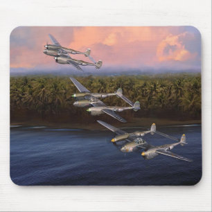 P-38 Aces of the 8th Fighter Group Mouse Mat