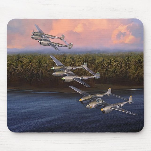 P-38 Aces of the 8th Fighter Group Mouse Mat (Front)