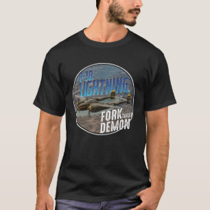 P 38 Lighting WW2 Plane Aircraft Aviation WW2 Airp T-Shirt