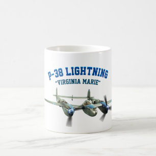 P-38 Lightning マグカップ Coffee Mug