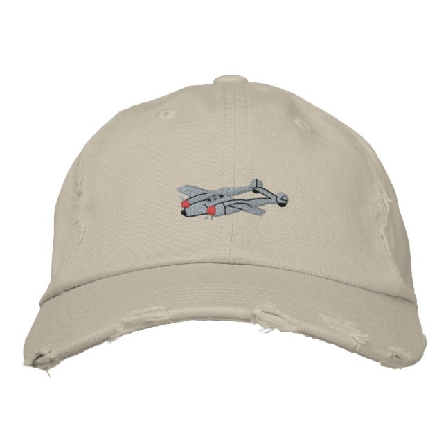 P-38 Lightning Embroidered Hat (Front)