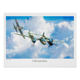 P-38 Lightning Poster