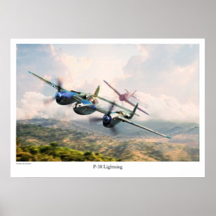 P-38 Lightning Poster