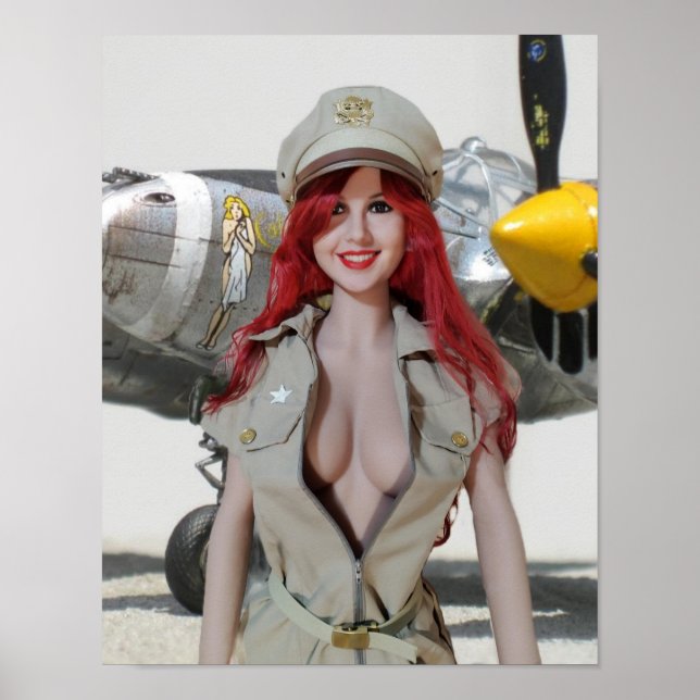 P-38 Pin-up girl Poster (Front)