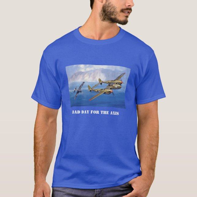 P-38 Versus Axis P-38 Wins! T-Shirt (Front)