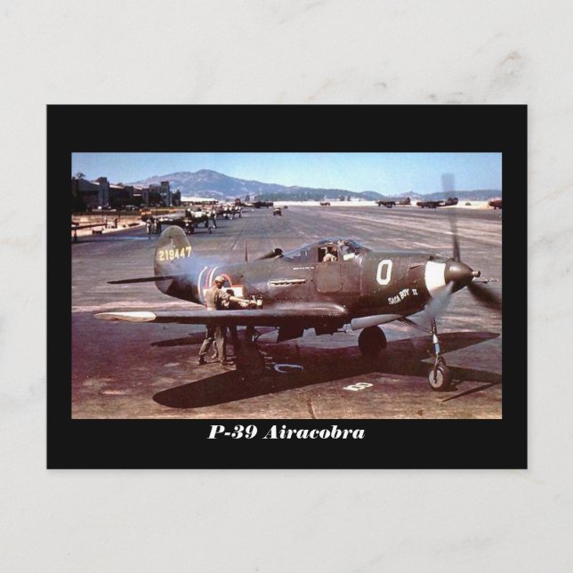 P-39 Airacobra Postcard (Front)