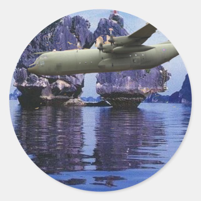 P-3 Orion Over Viet Nam Classic Round Sticker (Front)