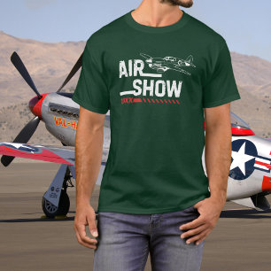 P-40 Vintage Aeroplane Airshow WWII Custom Year T-Shirt