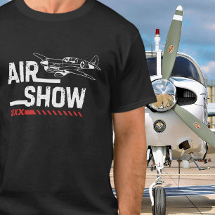 P-40 Vintage Airplane Airshow WWII Military Custom T-Shirt