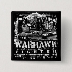 P-40 Warhawk 15 Cm Square Badge