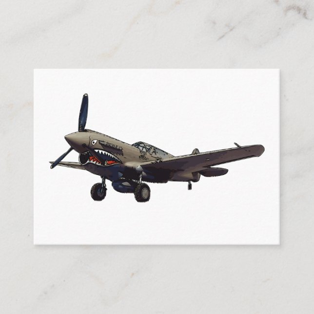 P-40 Warhawk aircraft Cards (Front)