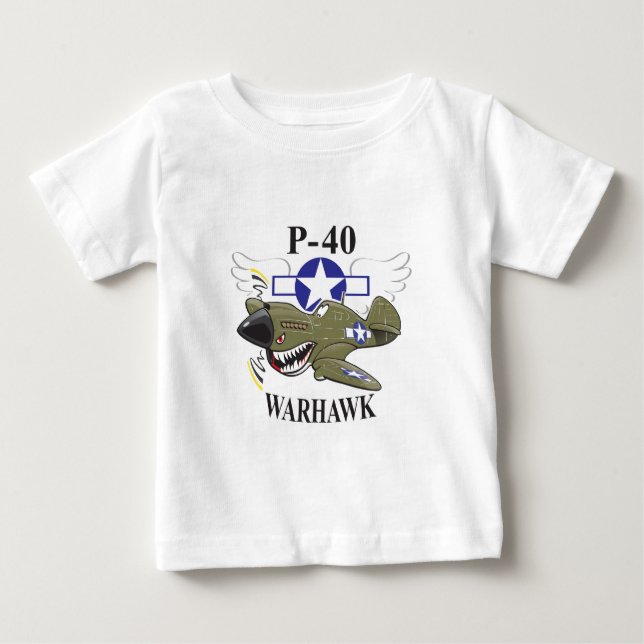 p-40 warhawk baby T-Shirt (Front)