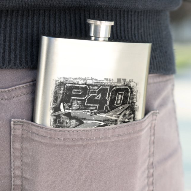 P-40 Warhawk Hip Flask (In Situ)