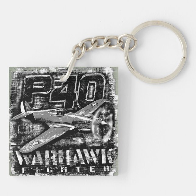 P-40 Warhawk Key Ring (Back)