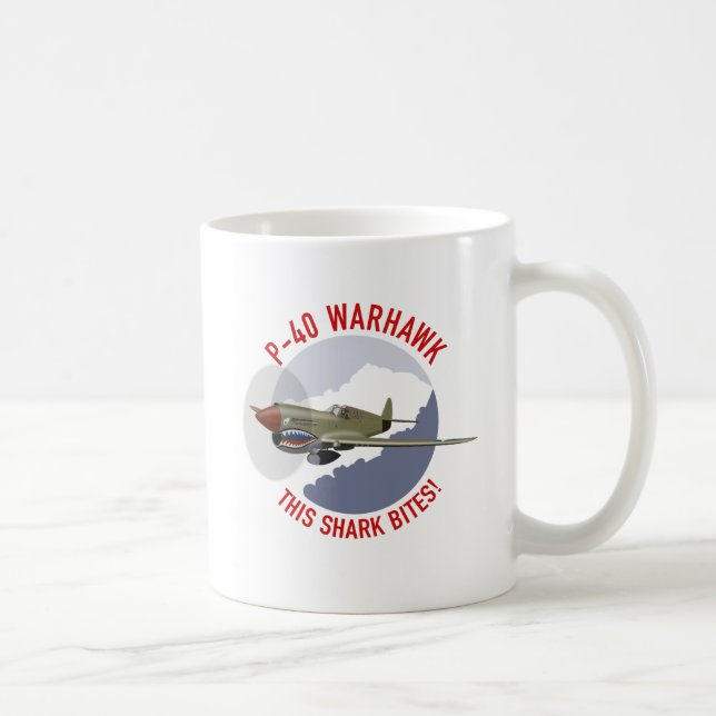 P-40 Warhawk Shark Mouth Coffee Mug (Right)
