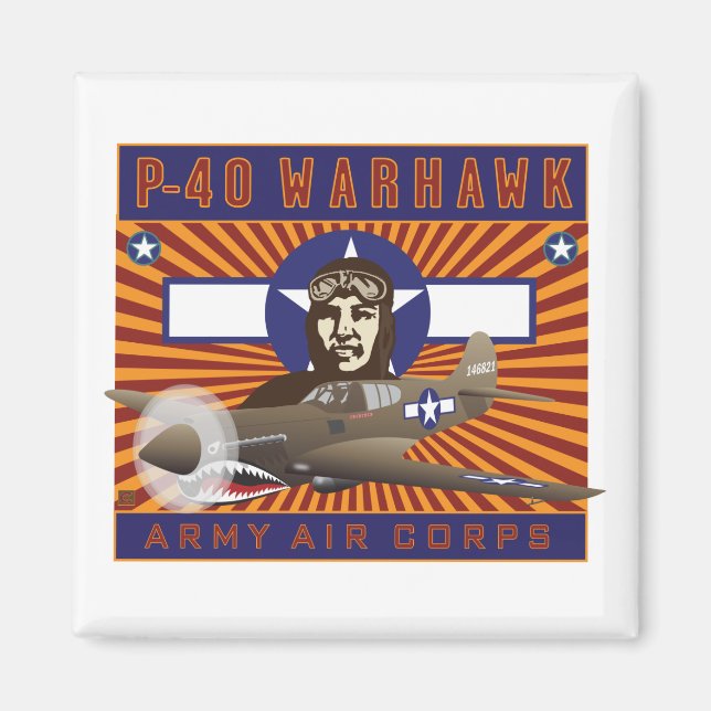 P-40 Wildcat-Magnet Magnet (Front)