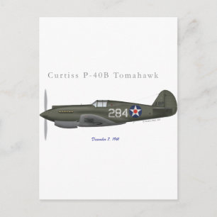 P-40B Defence of Pearl Harbour Postcard