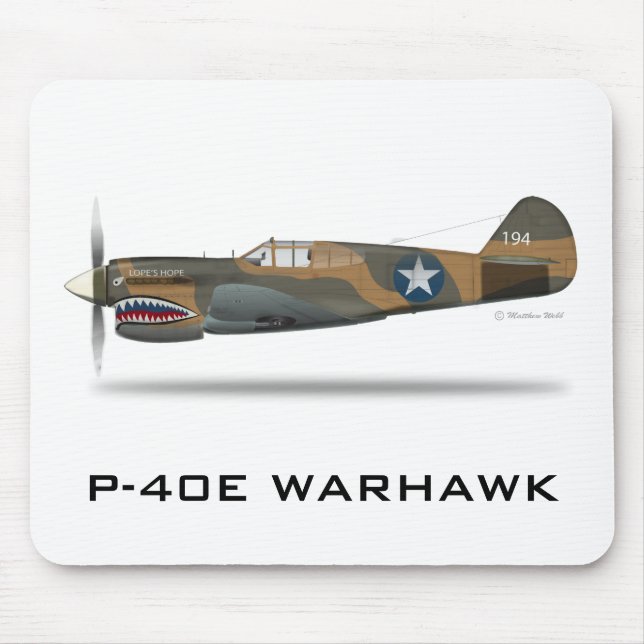 P-40E WARHAWK MOUSE MAT (Front)