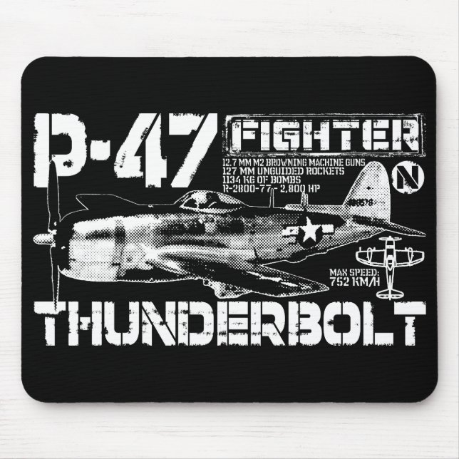 P-47 Thunderbolt Mouse Mat (Front)