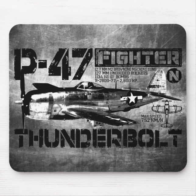 P-47 Thunderbolt Mouse Mat (Front)